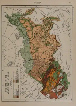 Geological map of Russia